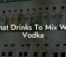 What Drinks To Mix With Vodka