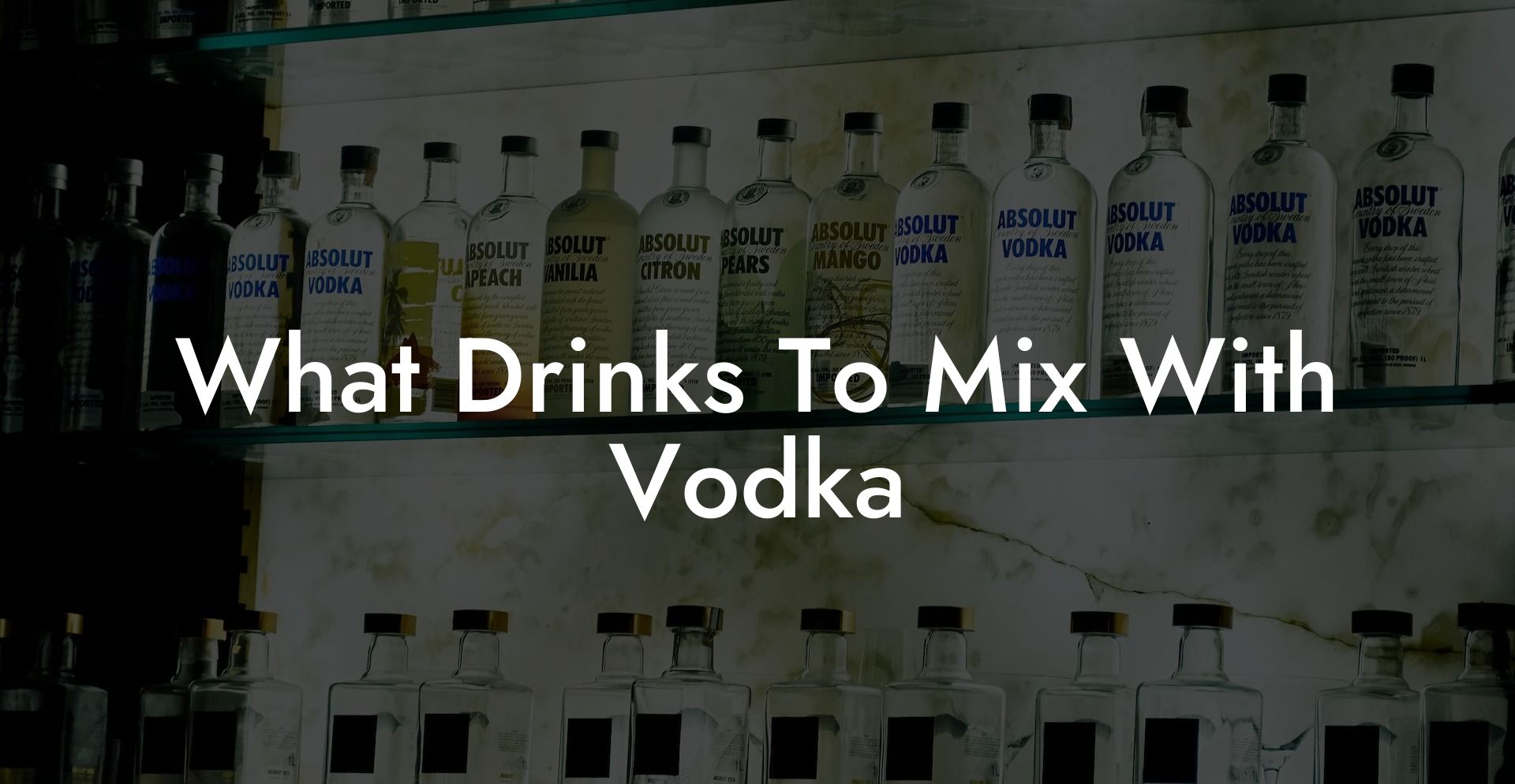 What Drinks To Mix With Vodka