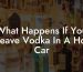What Happens If You Leave Vodka In A Hot Car