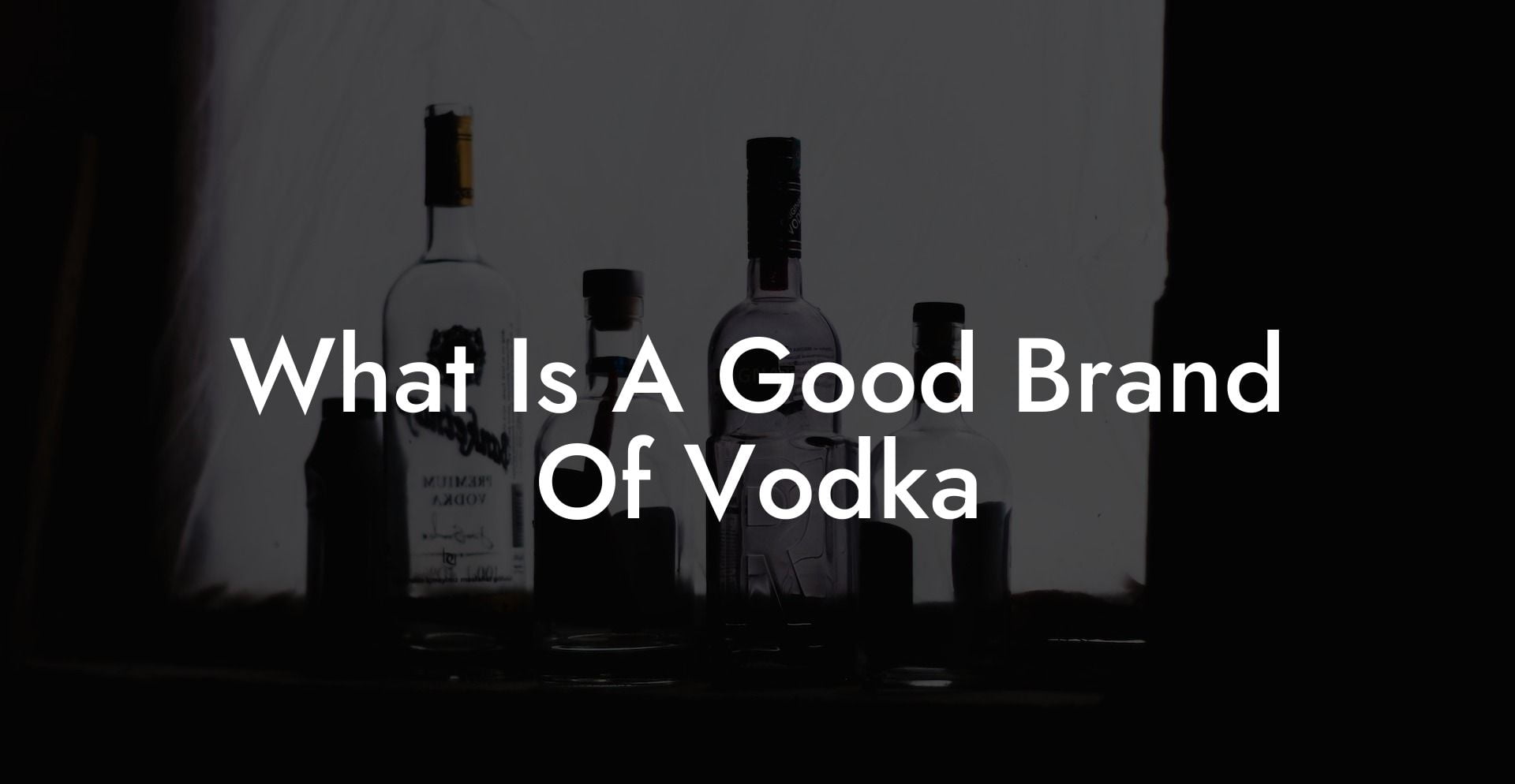 What Is A Good Brand Of Vodka