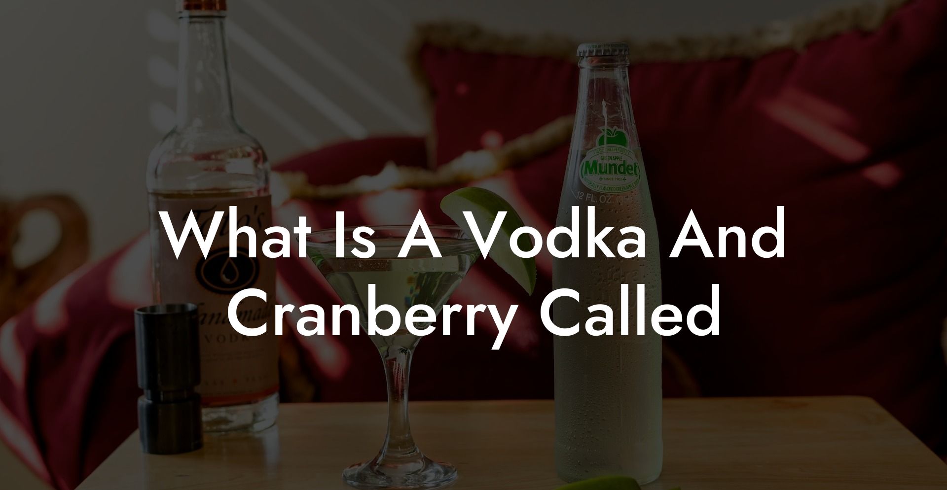What Is A Vodka And Cranberry Called