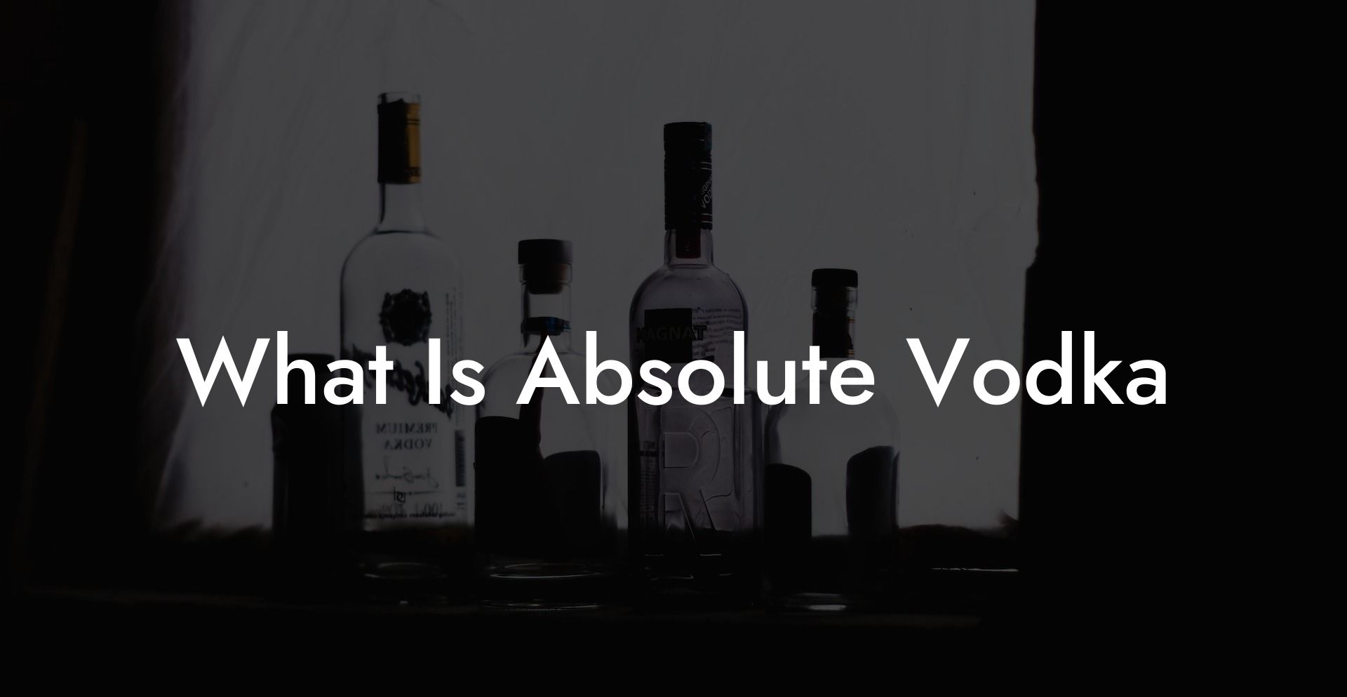 What Is Absolute Vodka