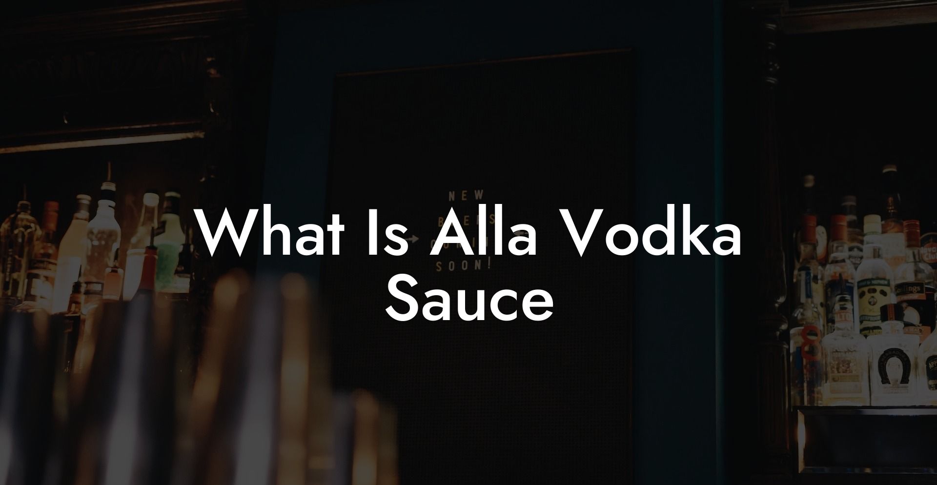 What Is Alla Vodka Sauce