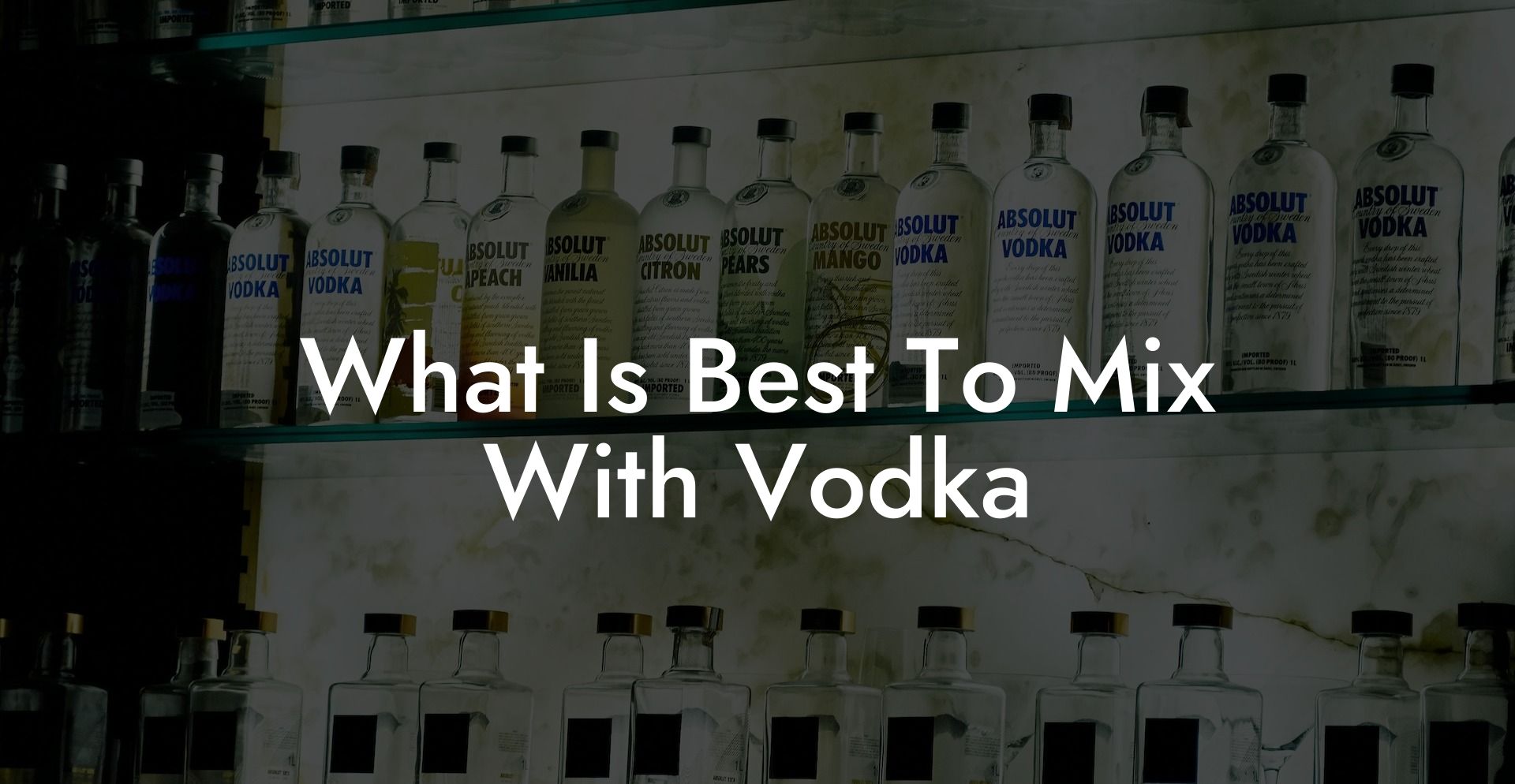 What Is Best To Mix With Vodka