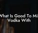 What Is Good To Mix Vodka With