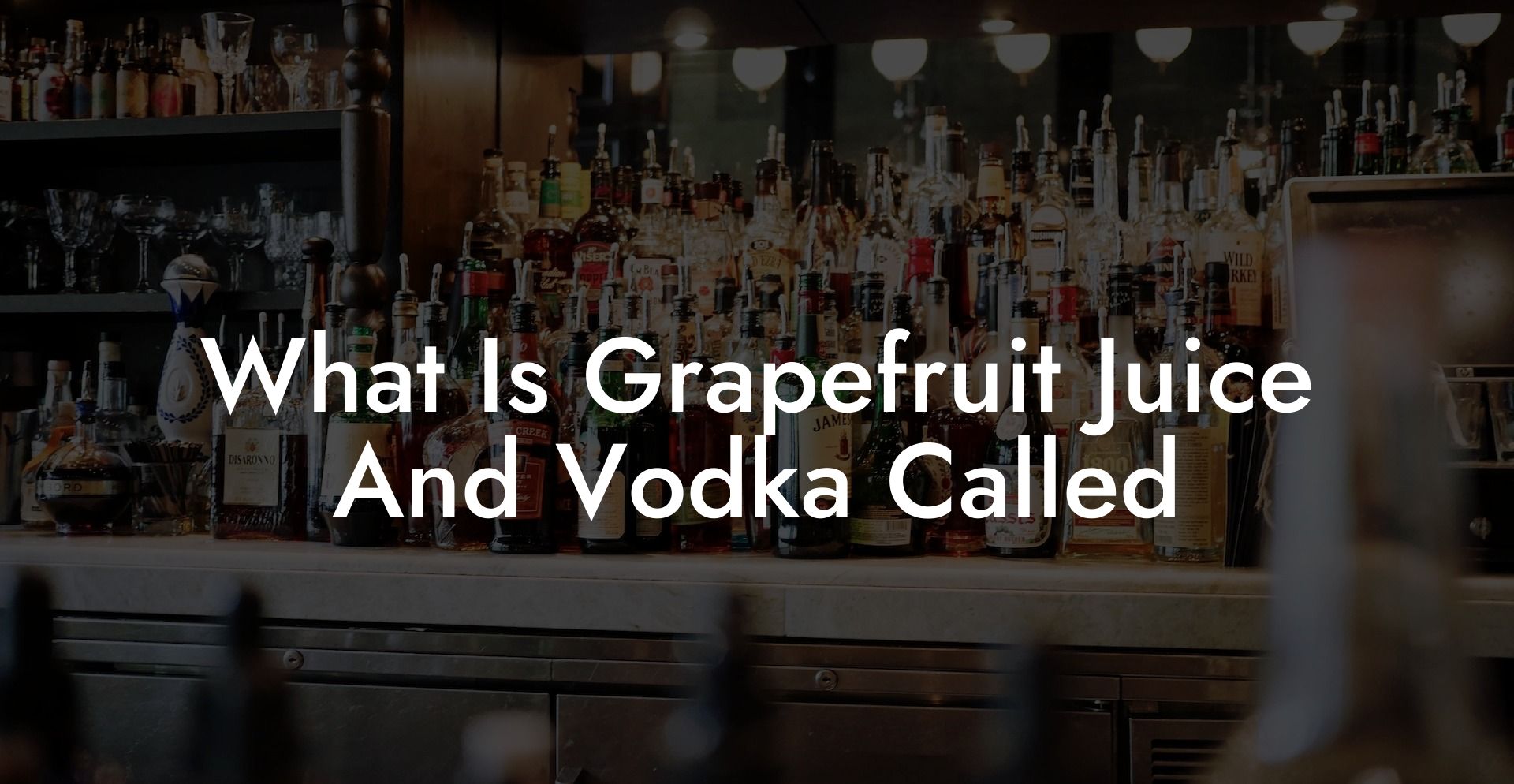What Is Grapefruit Juice And Vodka Called