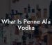 What Is Penne Ala Vodka