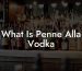 What Is Penne Alla Vodka