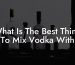 What Is The Best Thing To Mix Vodka With