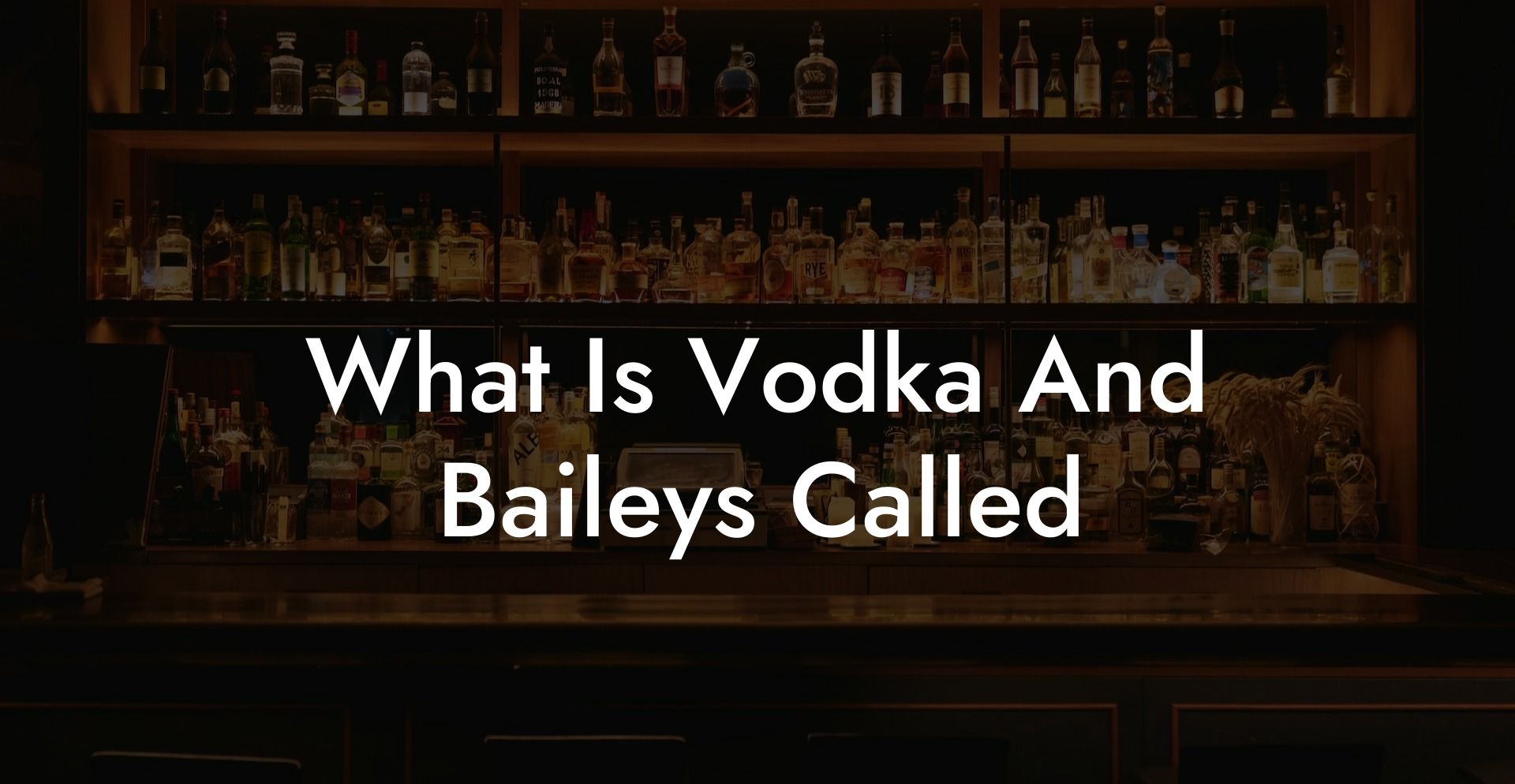 What Is Vodka And Baileys Called