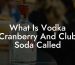 What Is Vodka Cranberry And Club Soda Called
