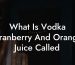 What Is Vodka Cranberry And Orange Juice Called