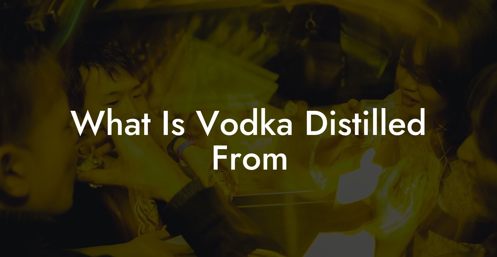 What Is Vodka Distilled From