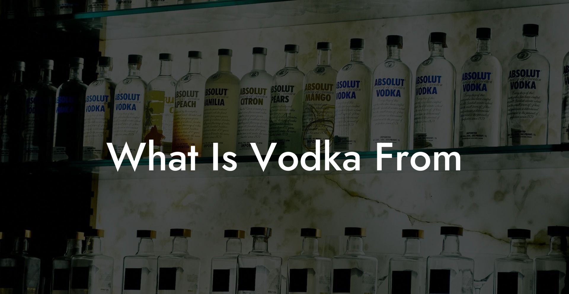 What Is Vodka From