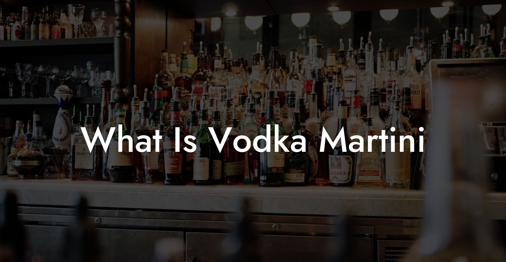What Is Vodka Martini