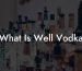 What Is Well Vodka