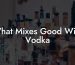 What Mixes Good With Vodka
