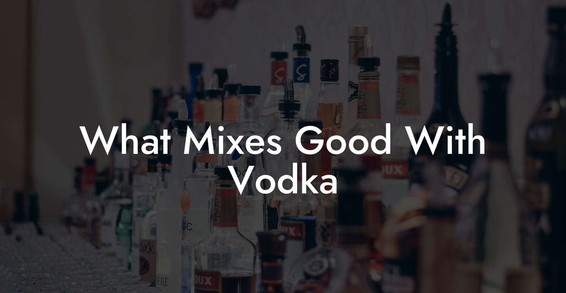 What Mixes Good With Vodka