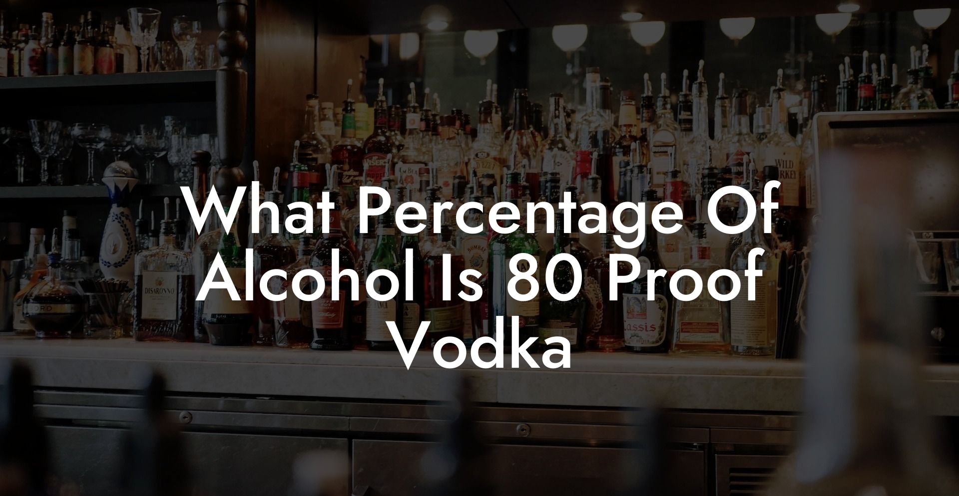 What Percentage Of Alcohol Is 80 Proof Vodka