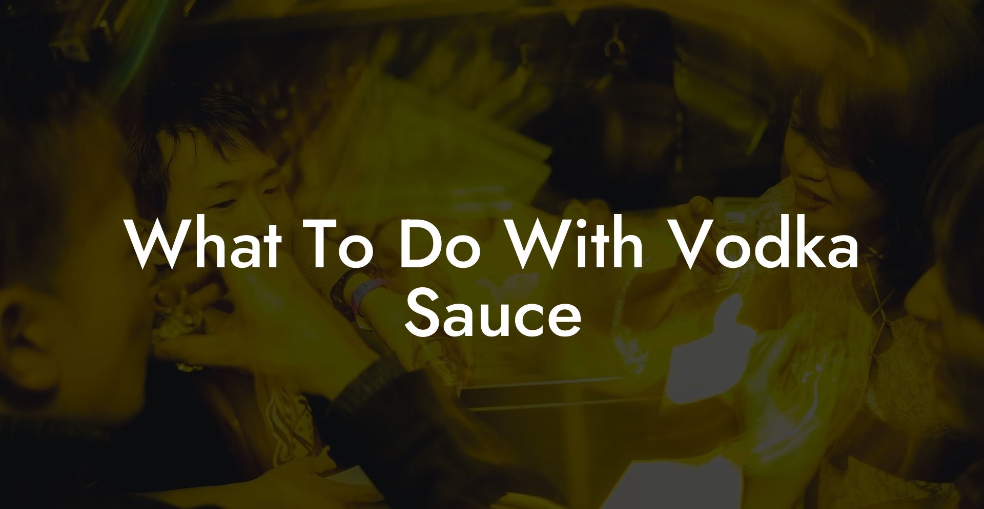 What To Do With Vodka Sauce