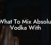 What To Mix Absolut Vodka With