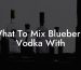 What To Mix Blueberry Vodka With
