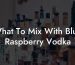What To Mix With Blue Raspberry Vodka