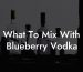 What To Mix With Blueberry Vodka
