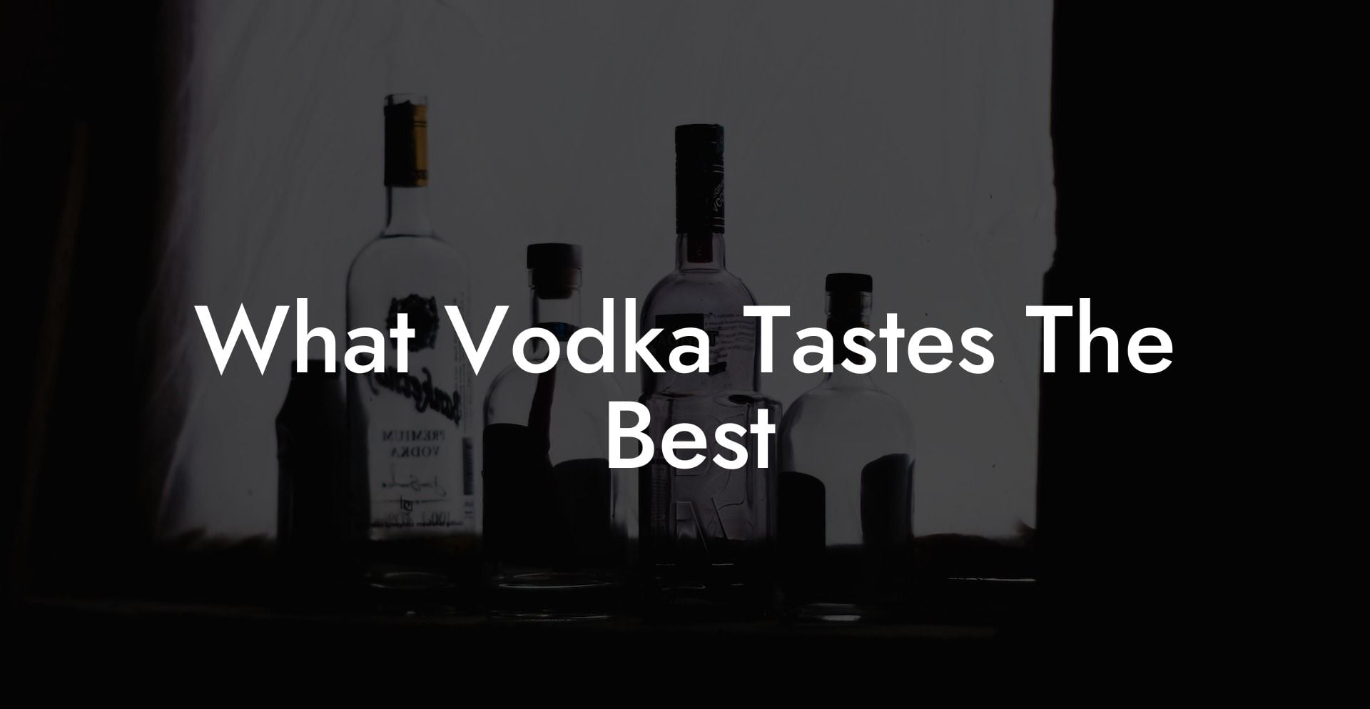 What Vodka Tastes The Best