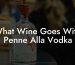 What Wine Goes With Penne Alla Vodka