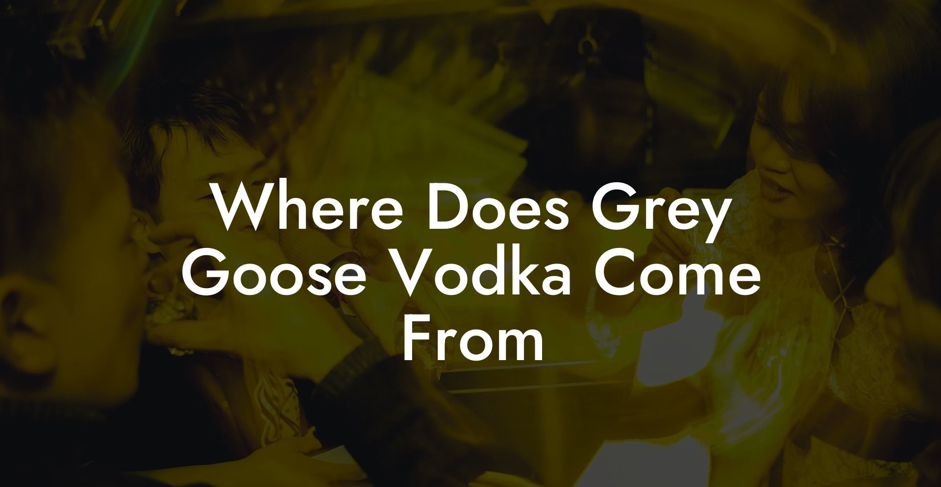 Where Does Grey Goose Vodka Come From
