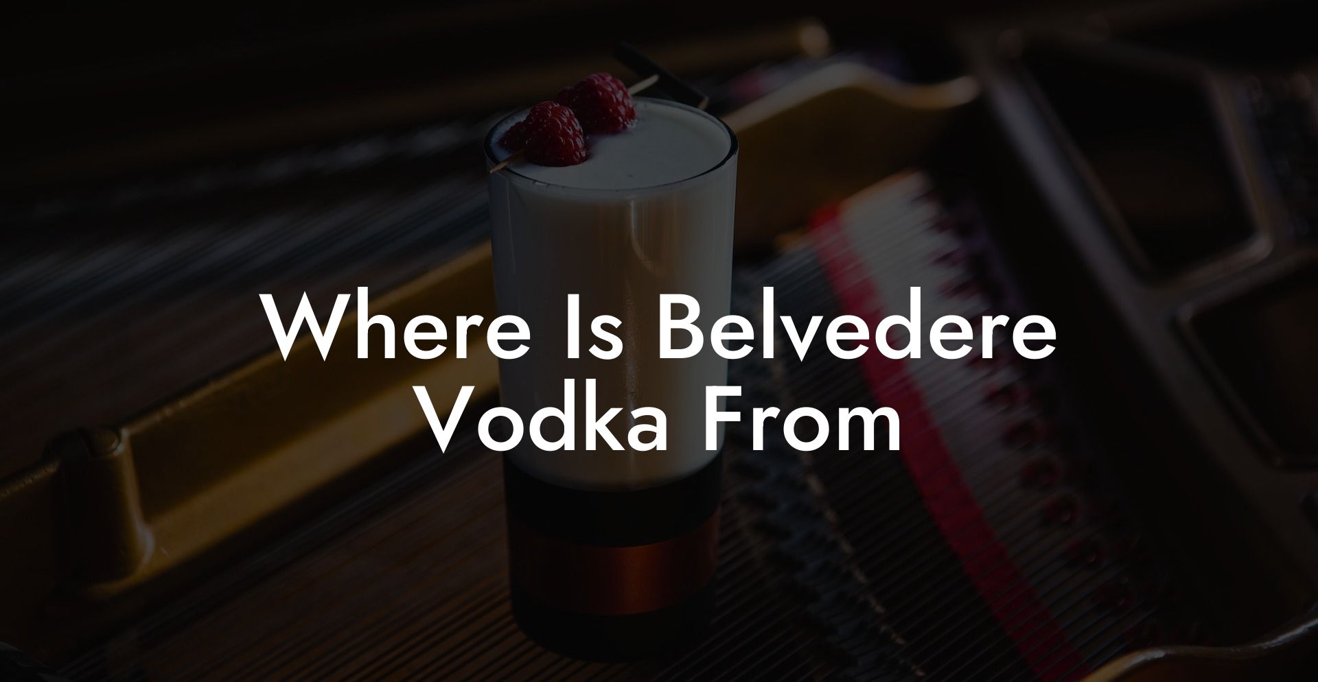 Where Is Belvedere Vodka From