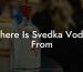 Where Is Svedka Vodka From