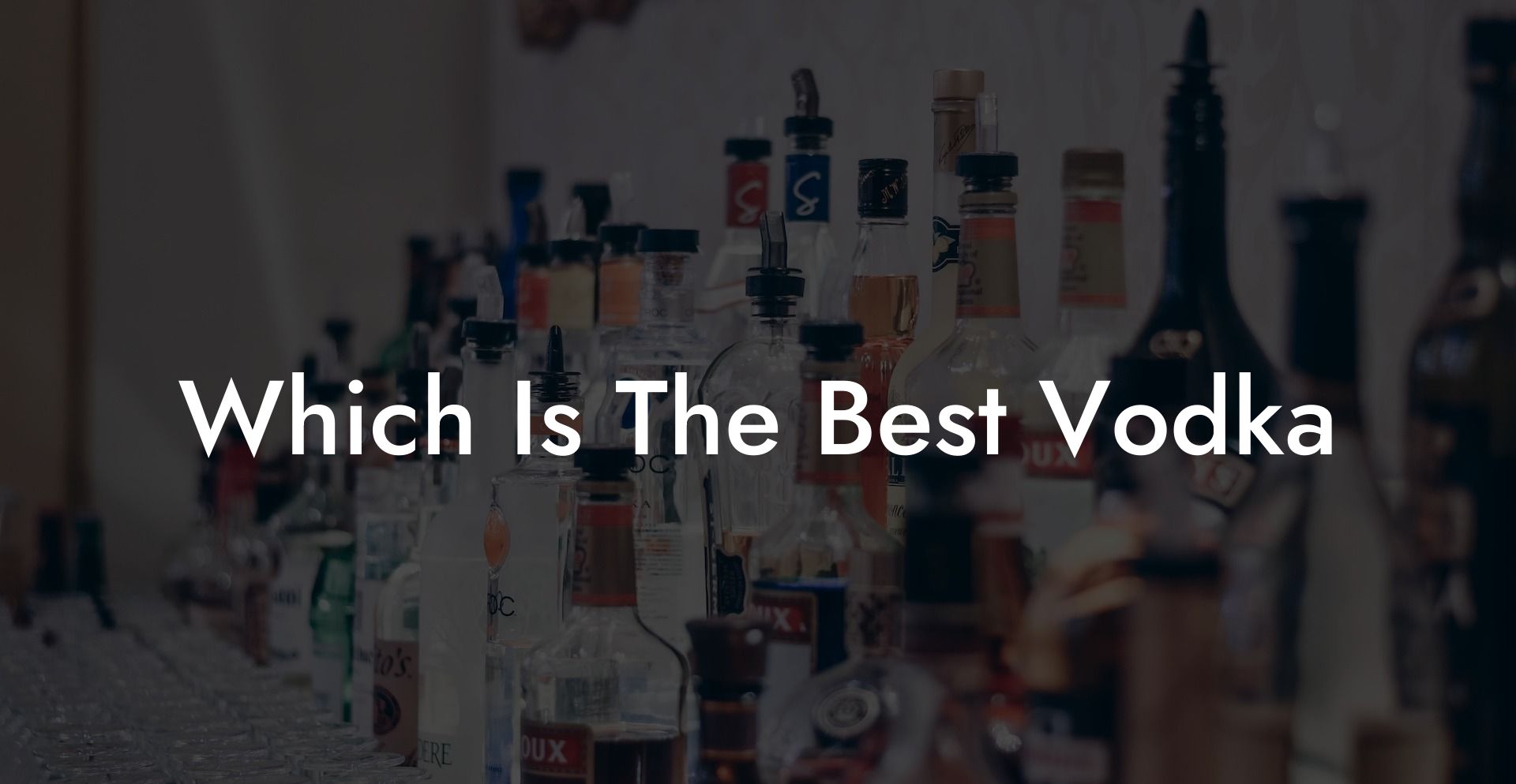 Which Is The Best Vodka