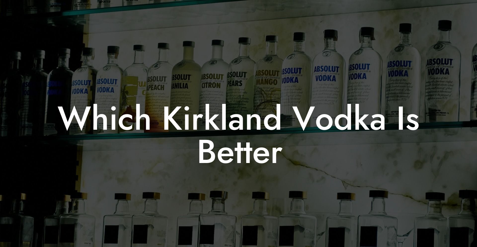 Which Kirkland Vodka Is Better
