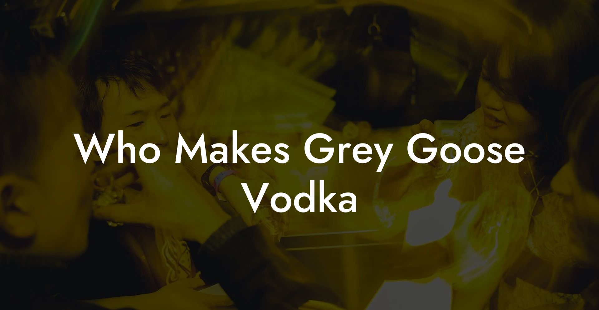 Who Makes Grey Goose Vodka