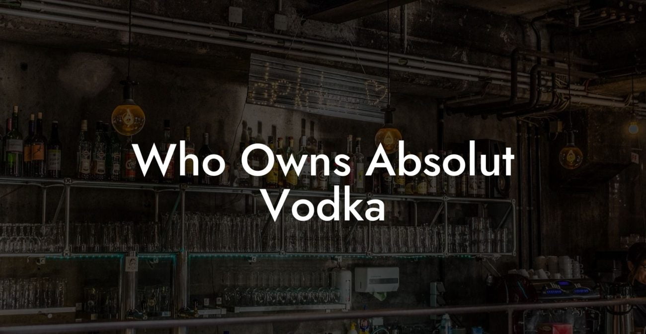 Who Owns Absolut Vodka