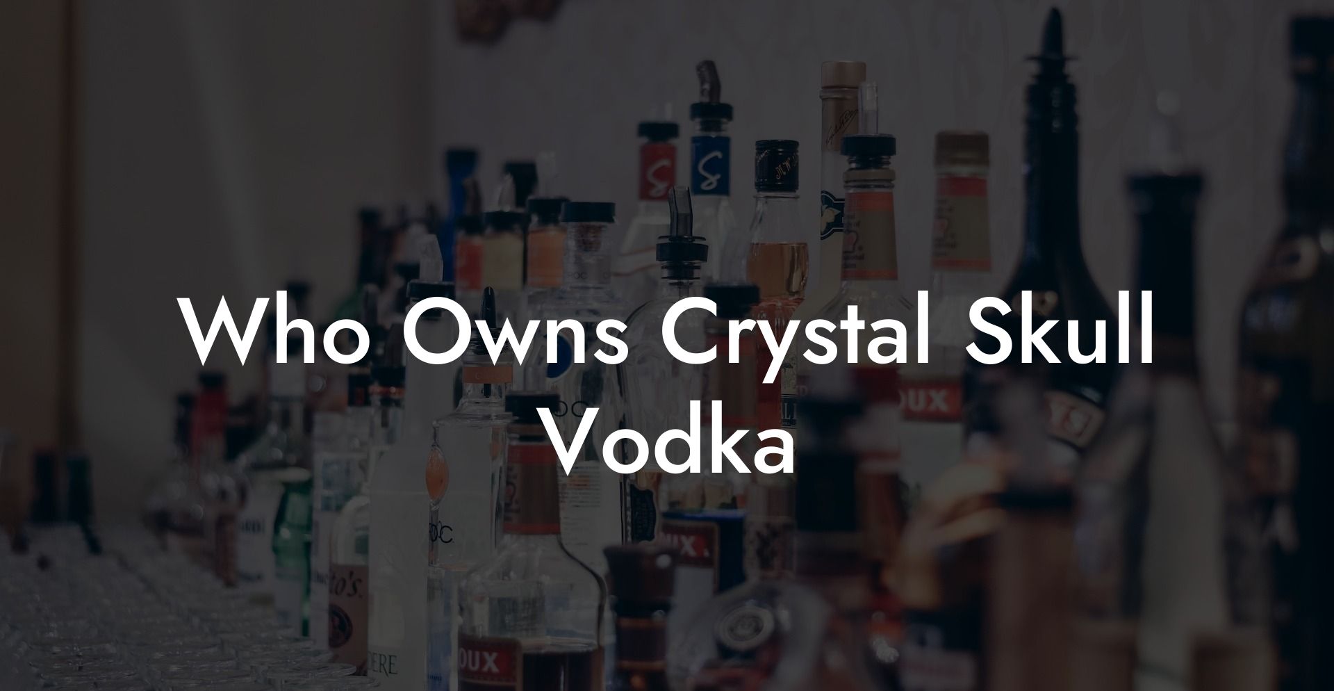Who Owns Crystal Skull Vodka