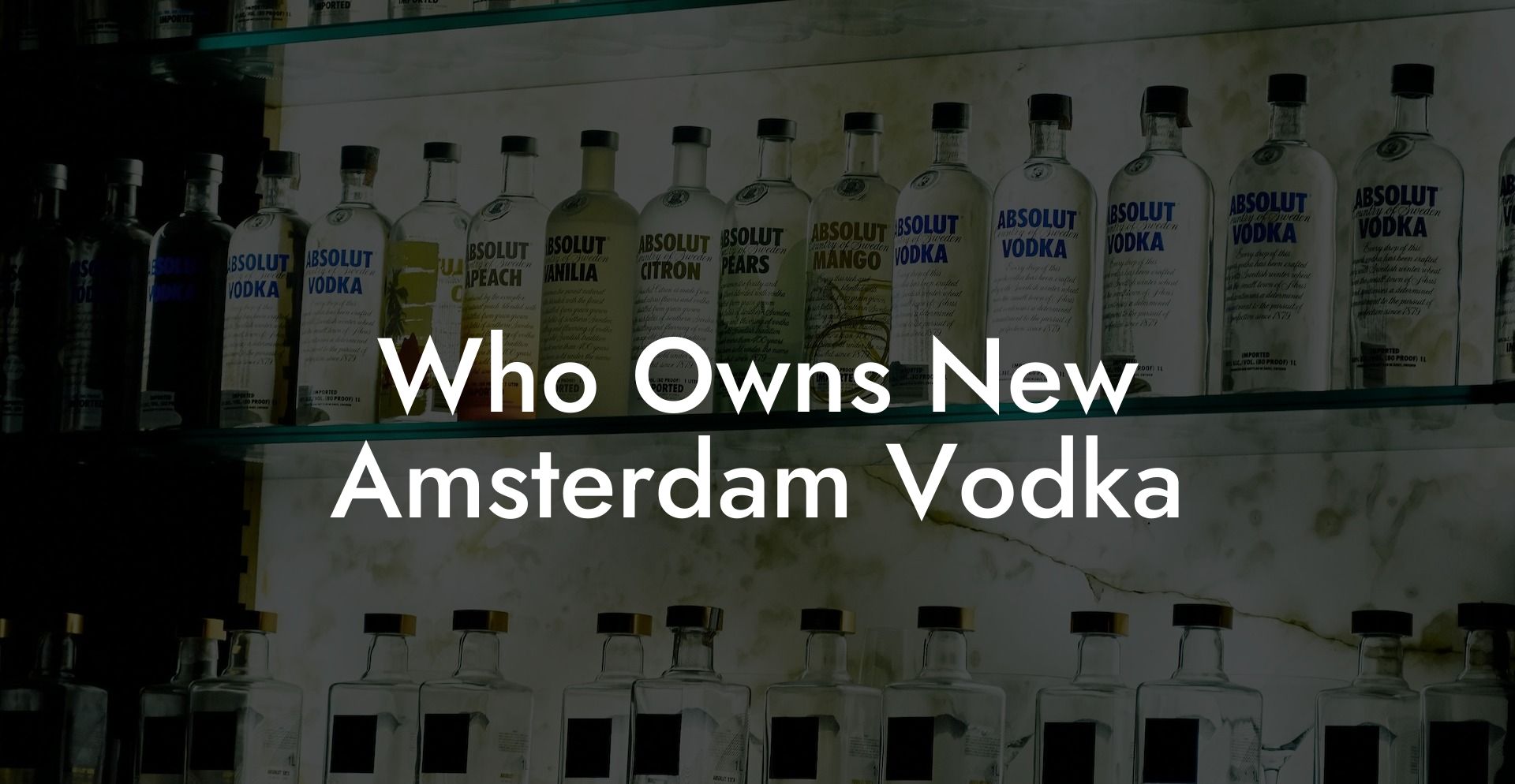 Who Owns New Amsterdam Vodka