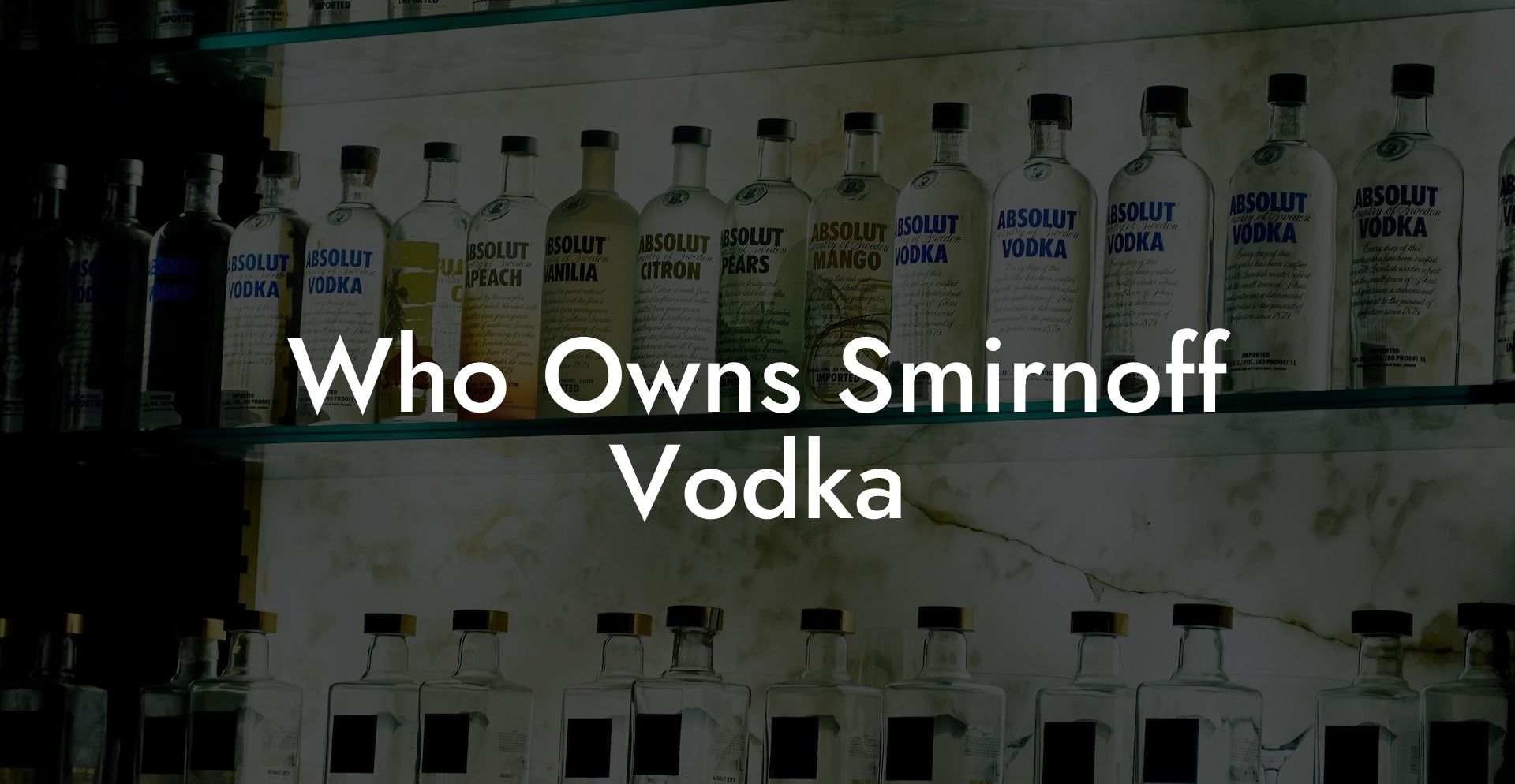Who Owns Smirnoff Vodka