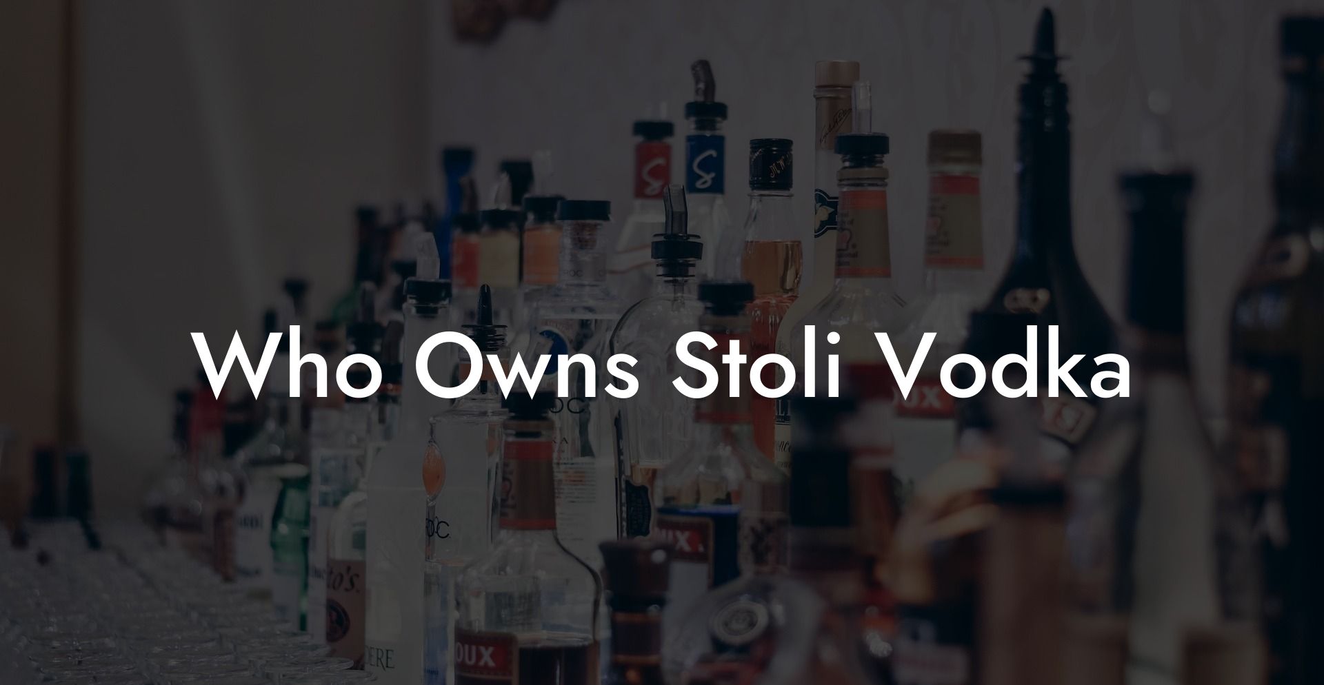 Who Owns Stoli Vodka