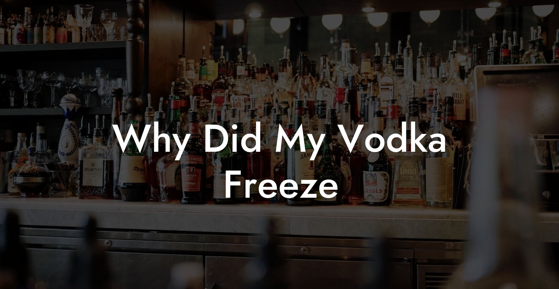 Why Did My Vodka Freeze
