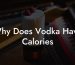 Why Does Vodka Have Calories